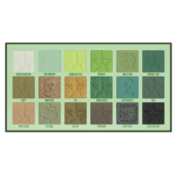 New Jeffree Star Blood Money Palette 18 Green Gold Blue Eye Shadow New‎ rare - Picture 5 of 8